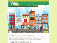 Tablet Screenshot of freshandhealthybrands.com